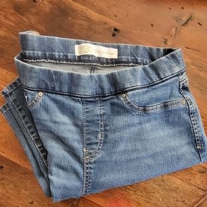 Signature by Levi Strauss Totally Shaping Pull-on Skinny jeans, sz 12